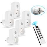 Home Assistant EU French Socket Smart Plug 433Mhz Universal Remote Control Controller RF Switch 16A Programmable Light Outlets