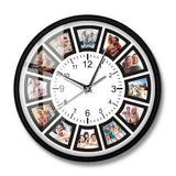 Poker Roulette Silent Non Ticking Wall Clock Las Vegas Game Room Wall Art Decor Timepiece Clock Watch Gambling Casino Gift