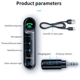 Baseus Car Aux Bluetooth Adapter 3.5mm Jack Audio Bluetooth 5.0 Car Kit Wireless Handsfree Receiver For Phone Transmitter Music
