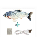 Cat USB Charger Toy Fish Interactive Electric floppy Fish Cat toy Realistic Pet Cats Chew Bite Toys Pet Supplies Cats dog toy