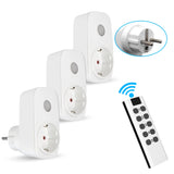 Home Assistant EU French Socket Smart Plug 433Mhz Universal Remote Control Controller RF Switch 16A Programmable Light Outlets