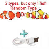 Cat USB Charger Toy Fish Interactive Electric floppy Fish Cat toy Realistic Pet Cats Chew Bite Toys Pet Supplies Cats dog toy