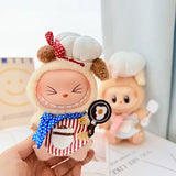 Labubu  Doll‘s Baby Clothes Chef Uniform Overalls High-quality Dress The Monster Outfit Accessories Kitchen Clothing Gift Kid's