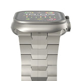 Lululook Titanium Band For Apple Watch Ultra 49mm Band Titanium Strap With Double Button Clasp For iWatch Ultra 2 / Ultra