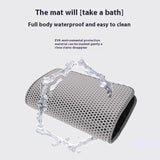 Large Waterproof Double Layer Cat Litter Mat Non-Slip Washable Pet Litter Box Mat Durable Sand Trapper Easy Clean Cat Toilet Mat