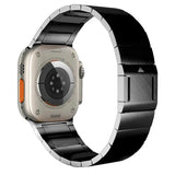 New Upgrade Magnetic Buckle Link For Apple Watch Ultra 2 49mm Band 9 8 7 45mm 44mm Adjustable Stainless Steel Bracelet 42 Strap