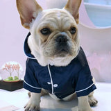 Luxury Pet Dog Pajamas Soft Silk French Bulldog Pajamas Pet Coat Clothing For Small Dogs Shih Tzu Puppy Cat Clothes XS-XXL