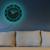 Poker Roulette Silent Non Ticking Wall Clock Las Vegas Game Room Wall Art Decor Timepiece Clock Watch Gambling Casino Gift
