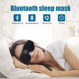 Bluetooth Sleeping Headphones 3D Eye Mask Wireless Air Travel Bluetooth 5.0 Headband Soft Elastic Comfortable Music Earphones