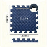 30x30cm EVA Foam Fitness Mat Waterproof Non-slip and Washable Yoga Mat Suitable for Home Gym with Free Side Strips Exercise Mat