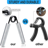 100-350lbs Fitness Heavy Grips Forearm Exerciser Strengthener Metal Hand Grip with Sponge Cover Home Office Fitness Equipment