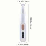 USB Charging Dog Paw Trimmer with LED Light Pet Electric Pushing Scissors Waterproof Low Noise Pet Face Foot Ear Hip Paw Shaver