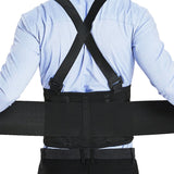 Adjustable Waist Support Belt,Industrial Work Back Brace,Medical Lumbar Gym Fitness Weightlifting Back Belt with Shoulder Straps