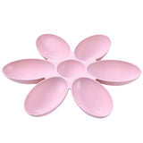 6 In 1 Petal Pet Dog Cat Food Container Drinking Water Feeding Cat Dish Plastic Bowl Pet Feeder Waterer Pet Supplies Feeder Wate