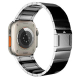 New Upgrade Magnetic Buckle Link For Apple Watch Ultra 2 49mm Band 9 8 7 45mm 44mm Adjustable Stainless Steel Bracelet 42 Strap