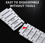 New Upgrade Magnetic Buckle Link For Apple Watch Ultra 2 49mm Band 9 8 7 45mm 44mm Adjustable Stainless Steel Bracelet 42 Strap