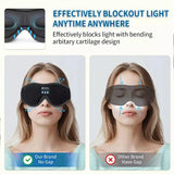 Bluetooth Sleeping Headphones 3D Eye Mask Wireless Air Travel Bluetooth 5.0 Headband Soft Elastic Comfortable Music Earphones