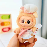 Labubu  Doll‘s Baby Clothes Chef Uniform Overalls High-quality Dress The Monster Outfit Accessories Kitchen Clothing Gift Kid's