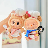 Labubu  Doll‘s Baby Clothes Chef Uniform Overalls High-quality Dress The Monster Outfit Accessories Kitchen Clothing Gift Kid's