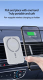 100W Magnetic Wireless Car Charger Air Outlet Phone Holder for iPhone 16 15 14 13 12 Pro Max Fast Wireless Car Charging Station