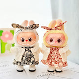 Labubu  Doll‘s Baby Clothes Chef Uniform Overalls High-quality Dress The Monster Outfit Accessories Kitchen Clothing Gift Kid's