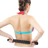 Adjustable Gear Muscle Massage Roller Trigger Point Massage Stick Self Myofascial Release for Leg/Back/Feet Relax Yoga Tool Blac