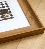 6inch Square Wood Photo Frame For Wall Hanging Wood Picture Frame Stand For Pictures Photo Decor Commemorative Gift