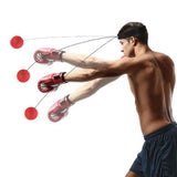 1Pc MMA Boxing Speed Ball Head-Mounted Pu Punch Sanda Training Hand Eye Reaction Home Sandbag Fitness Equipment Gym Muay Thai