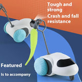 Smart Interactive Cat Toy Car Auto-Running Pet Vehicle with Obstacle Detection Durable for Indoor Cats Play