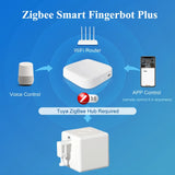 Tuya Zigbee Smart Touch Fingerbot Plus Type-C Rechargeable Robot Button Pusher Arm Switch Works With Alexa Google Home Alice