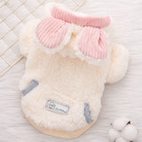 Warm Plush Pet Dog Jacket Coat Bear Pattern Dog Clothes Winter Puppy Costumes Fashion Cat Jacket Coat Pet Overcoat Dog Costumes