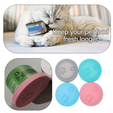4PCS Silicone Sealing Lids for Pet Food Can Cover Cat Dog Supplies Keeps Fresh Longer Blue Gray Pink Green Colors