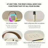 XIKCU K12 Bluetooth Karaoke Machine Portable 5.3 PA Speaker System with 1-2 Wireless Microphones Home Family Singing Children's
