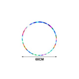 LED Colorful Fitness Circle Performing Arts Abdominal Fat Loss Light Fitness Crossfit Foldable Sport Hoop Gym Fitness Equipments