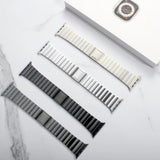 New Upgrade Magnetic Buckle Link For Apple Watch Ultra 2 49mm Band 9 8 7 45mm 44mm Adjustable Stainless Steel Bracelet 42 Strap