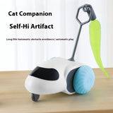 Smart Interactive Cat Toy Car Auto-Running Pet Vehicle with Obstacle Detection Durable for Indoor Cats Play