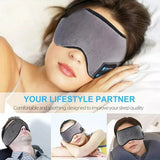 Bluetooth Wireless Headphones Sleeping Eye Mask Earphones Smart Music Sleep Headband Soft Elastic Eye Cover Headset Yoga Travel