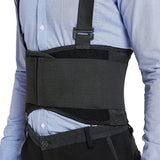 Adjustable Waist Support Belt,Industrial Work Back Brace,Medical Lumbar Gym Fitness Weightlifting Back Belt with Shoulder Straps