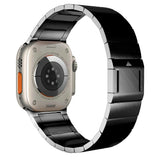 New Upgrade Magnetic Buckle Link For Apple Watch Ultra 2 49mm Band 9 8 7 45mm 44mm Adjustable Stainless Steel Bracelet 42 Strap