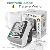 Medical Digital Wrist Blood Pressure Monitor Heart Rate Pulse Meter Measure Sphygmomanometer PR LCD Screen Portable Health Care