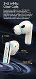Sansui W28 ANC Bluetooth Earbuds -52dB Noise Cancelling, 6 Mic HD Call, In-Ear Detection, Comfort Fit Earphones for Sports/Work
