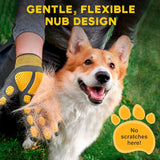 Pet Grooming and Bathing Gloves Effective Pet Hair Remover for Cats Dogs Horses Long Short Fur Deshedding Gloves for Pets