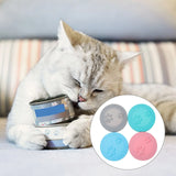 4PCS Silicone Sealing Lids for Pet Food Can Cover Cat Dog Supplies Keeps Fresh Longer Blue Gray Pink Green Colors