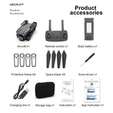 E99 Pro Drone With 4K Dual Camera Wifi Optical Flow And Obstacle Avoidance For Aerial Photography Quadcopter