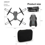 E99 Pro Drone With 4K Dual Camera Wifi Optical Flow And Obstacle Avoidance For Aerial Photography Quadcopter
