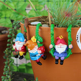 Dwarf Resin Home Decoration, Room Decoration, Flower Pot Decoration, Statue Decoration Crafts, Perfect for Garden, Terrace, Flower Pot Decoration, Interesting Holiday Gifts.