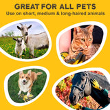 Pet Grooming and Bathing Gloves Effective Pet Hair Remover for Cats Dogs Horses Long Short Fur Deshedding Gloves for Pets
