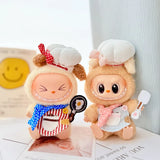 Labubu  Doll‘s Baby Clothes Chef Uniform Overalls High-quality Dress The Monster Outfit Accessories Kitchen Clothing Gift Kid's