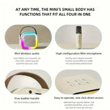 XIKCU K12 Bluetooth Karaoke Machine Portable 5.3 PA Speaker System with 1-2 Wireless Microphones Home Family Singing Children's