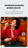 XIKCU K12 Bluetooth Karaoke Machine Portable 5.3 PA Speaker System with 1-2 Wireless Microphones Home Family Singing Children's